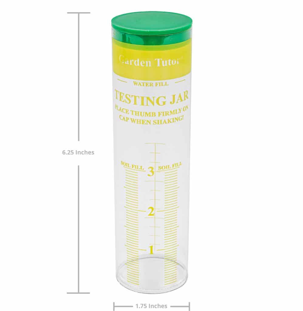 Garden Tutor Soil Texture Testing Jar Kit To Determine Soil Type